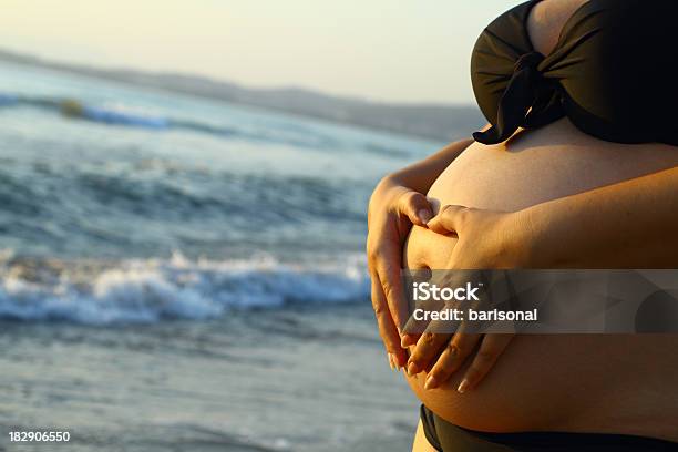 Embarazo Y La Puesta De Sol Foto de stock y más banco de imágenes de Actividades y técnicas de relajación - Actividades y técnicas de relajación, Adulto, Adulto joven