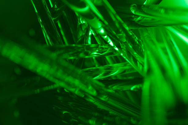 istock glowing optical green fiber in the dark 1829066600