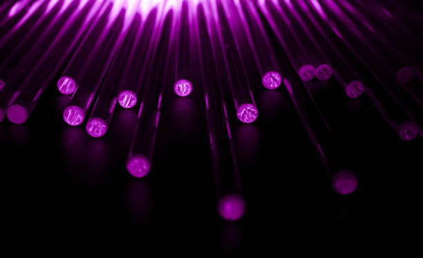 istock glowing optical violet fiber in the dark 1829067113