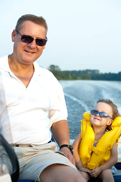 istock Father and Daughter on Boat 182907029