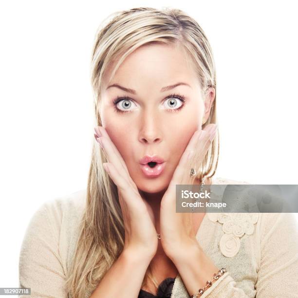 Shocked Woman Stock Photo - Download Image Now - 25-29 Years, 30-34 Years, 30-39 Years
