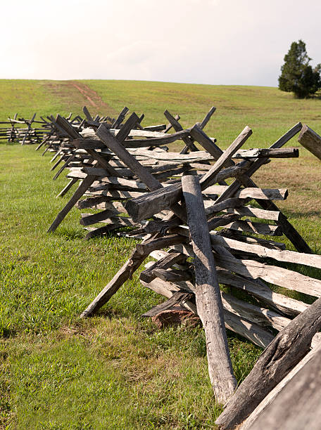 Colonial Fence on Civil War Battlefield