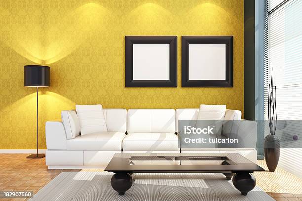 Modern Living Room Stock Photo - Download Image Now - Architecture, Backgrounds, Baroque Style