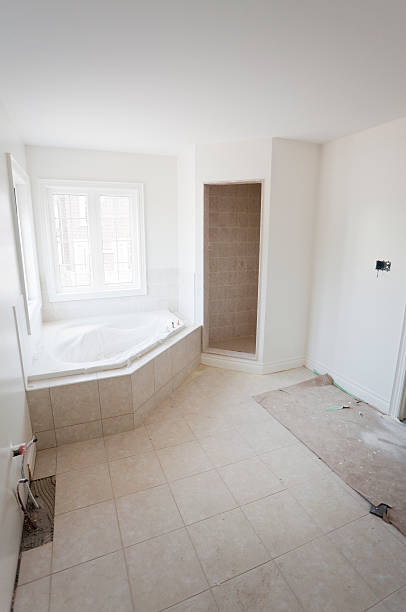istock New house interior bathroom renovation 182907588