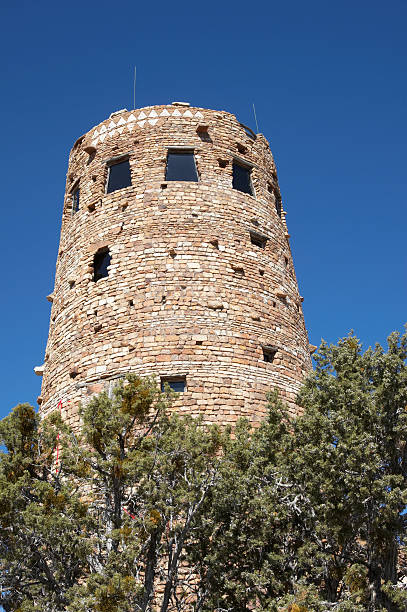 istock Old circular stone tower in Arizona 182907717