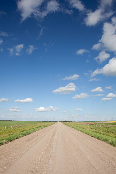 istock Gravel Farm Road 182907744