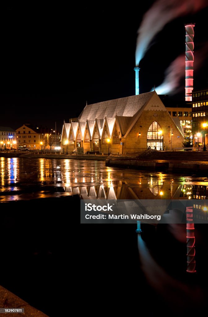 Cidade Gothenburg canal no inverno - Foto de stock de Gothenburg royalty-free