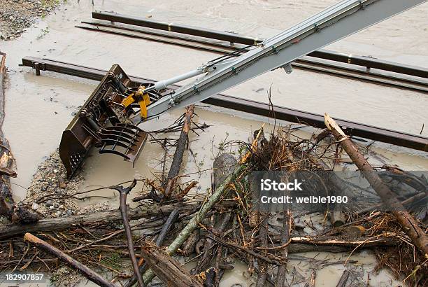 Reinigung Von Einem Wasserkraftwerk Stockfoto und mehr Bilder von Bagger - Bagger, Bahngleis, Baum