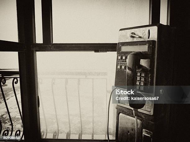 Telephone Stock Photo - Download Image Now - Bad Condition, Black And White, Damaged