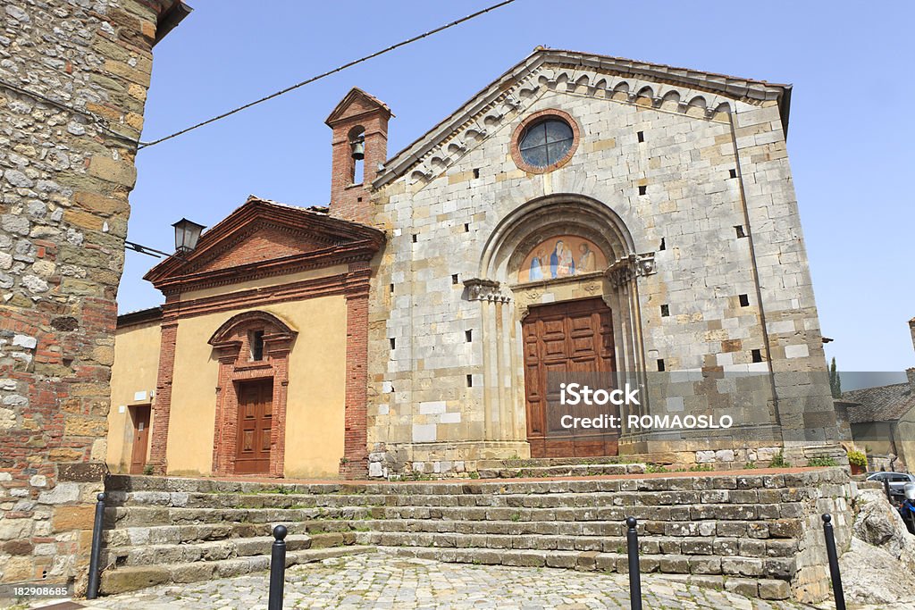 Chiesa di San Leonardo in Montefollonico, Toscana, Italia - Foto stock royalty-free di Italia