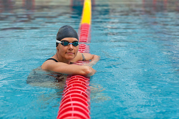 istock relaxed swimmer on swimming lane 182909282