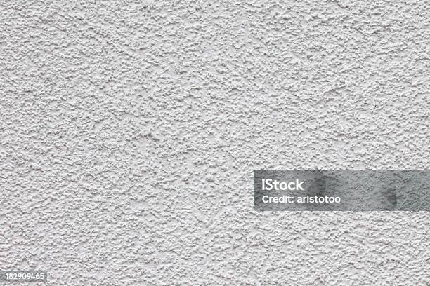 Muro Bianco Roughcast - Fotografie stock e altre immagini di Facciata - Facciata, Intonaco rustico, Bianco