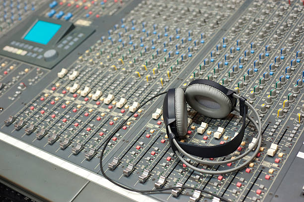 istock Recording Studio Desk And Headphones 182909712