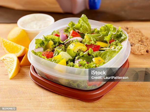 Sano Pranzo Al Sacco - Fotografie stock e altre immagini di Contenitore di plastica - Contenitore di plastica, Verdura - Cibo, Insalata