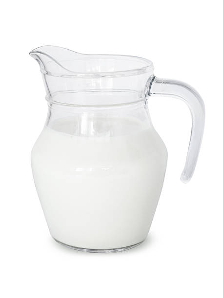 istock Milk in glass jug 182910360