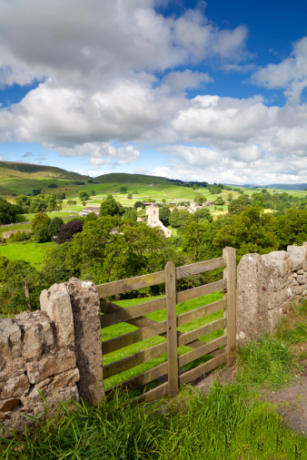 A view of the village of Burnsall in Yorkshire.