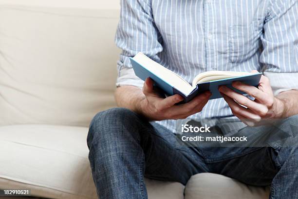 Reading Stock Photo - Download Image Now - Adult, Adults Only, Blue