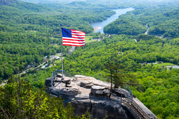 Chimney Rock at Chimney Rock State Park, North Carolina, USA
