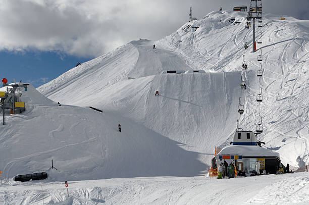 Innsbruck Austria Ski track stock photo