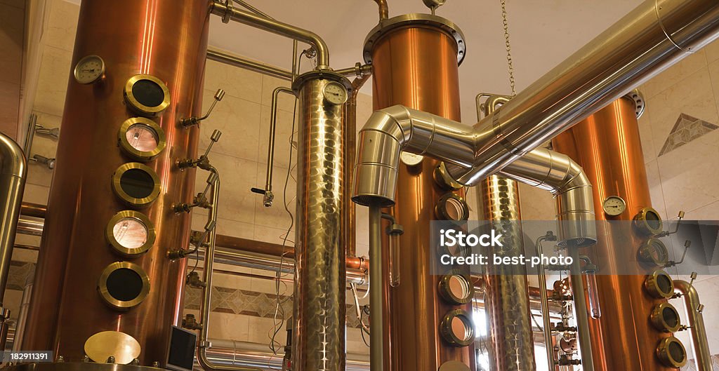 De uísque fábrica 2 - Foto de stock de Whisky royalty-free
