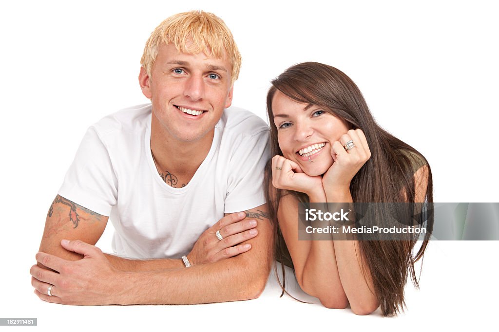 Feliz casal jovem - Foto de stock de Homens royalty-free