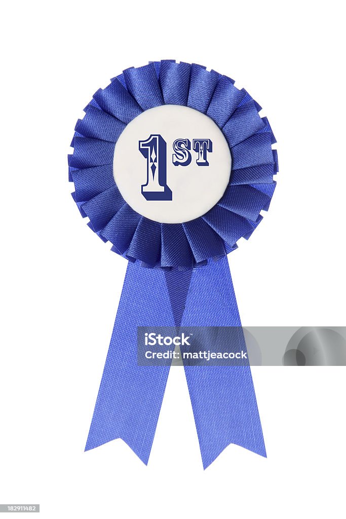 Bleu première place récompensé d'une AA rosette - Photo de Bleu libre de droits