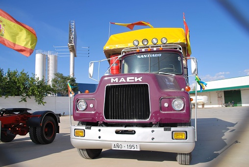 July 7, 2023, A Roda, Albacete (Spain) Mack R series is a line of Class 8 heavy-duty trucks introduced in the mid-1960s by Mack Trucks