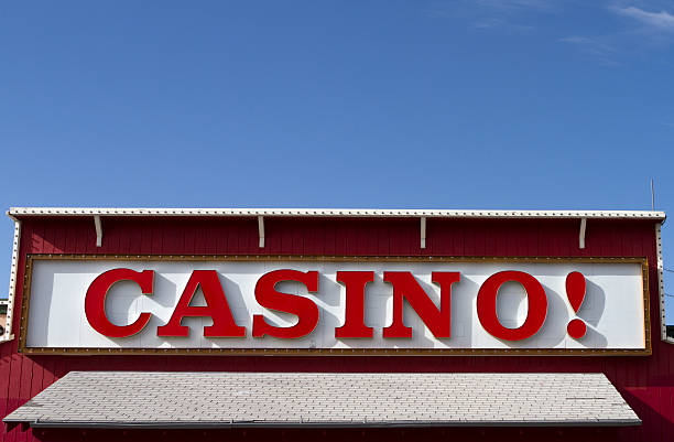istock Casino Sign Against Bright Blue Sky 182911750