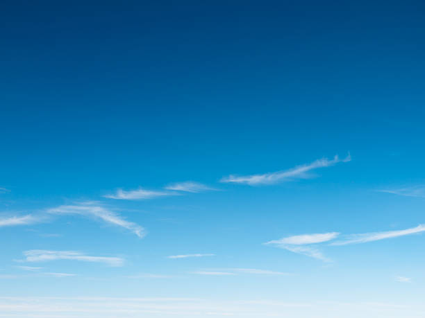 Beauty blue sky with white soft clouds great as background.