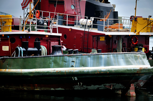 These well-known and heavily visited tugboats serve the seacoast of New Hampshire. Specifically they assist the navigation of large commercial ships into Portsmouth Harbor and the Pisquataqua River. Abstract.