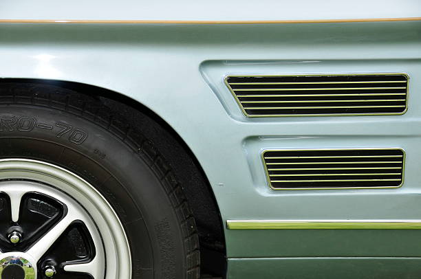 istock Muscle car rear wing. 182912586