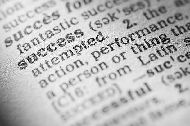 istock Dictionary definition of success in black type 182912747