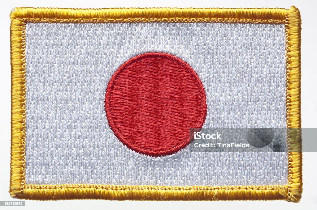 Japans Flagge als Aufnäher. - Lizenzfrei Flicken Stock-Foto