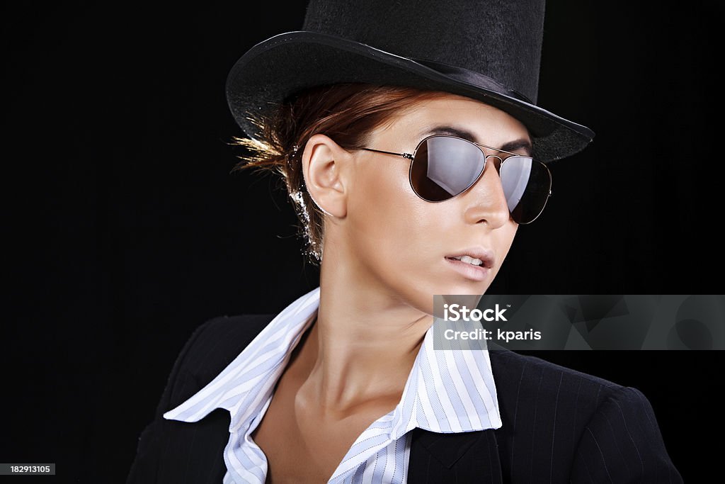 Androgynous Girl in masculine outfit 20-29 Years Stock Photo