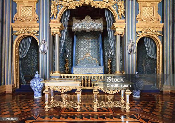 Luxury Bedroom Stock Photo - Download Image Now - Castle, Palace, Royalty
