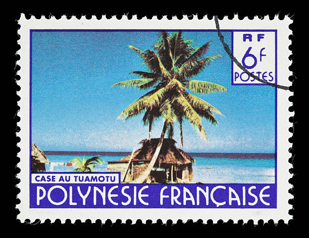 istock Tuamotu, French Polynesia, postage stamp 182913644