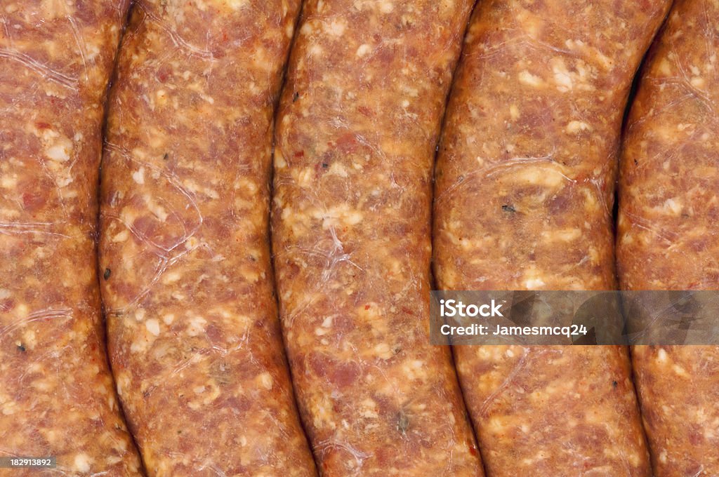 Linguiça italiana quente - Foto de stock de Branco royalty-free