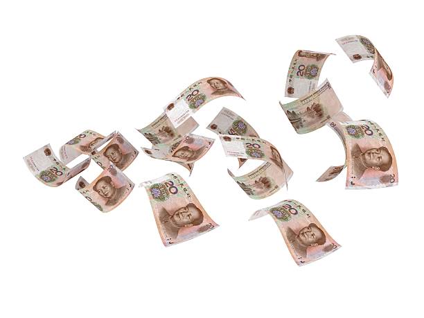 istock Flying Money - Chinese Yuan 182914072