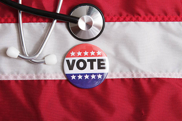 istock Voting Pin USA Medical Issue 182915318