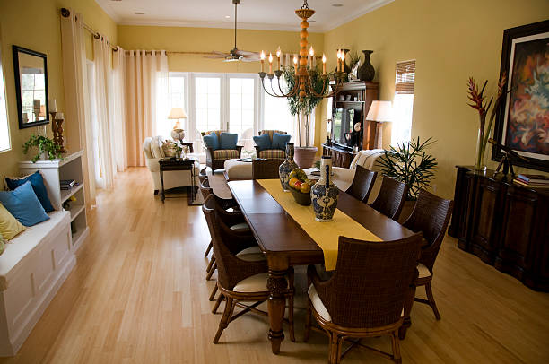istock yellow dining and living room 182915603