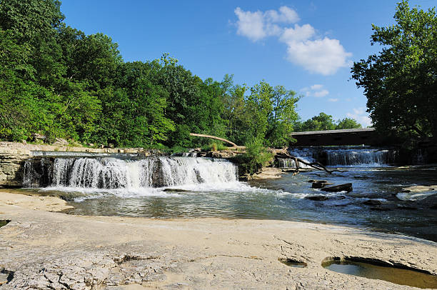 istock Waterfall Upper Cataract Falls State Park Central Indiana Landmark 182915685