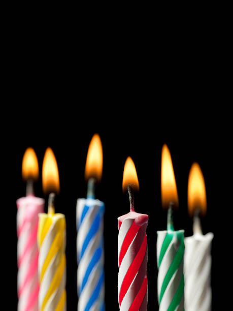 Celebration party with lit candles
