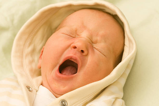 istock Yawning Newborn Baby 182916310