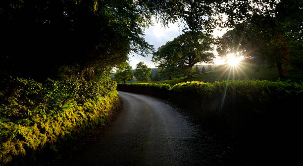 istock Country Road At Sunset 182916452