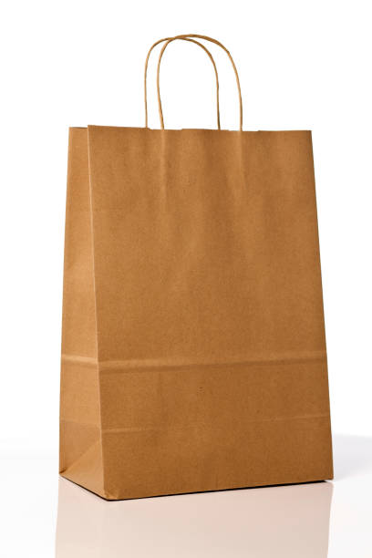 istock Brown paper shopping bag. 182916535