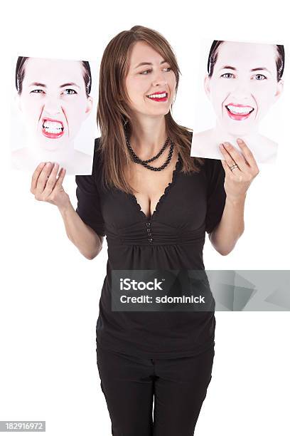 Mulher Escolher A Sua Emoção - Fotografias de stock e mais imagens de 35-39 Anos - 35-39 Anos, Adulto, Adulto de idade mediana