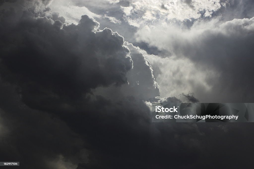 Monsoon Thunderstorm Cloud Sky Thunderstorm clouds fill sky during monsoon season in American Southwest.  Sedona, Arizona, 2010. Atmospheric Mood Stock Photo