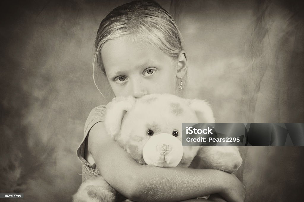 Chica con Osito de peluche serie - Foto de stock de 6-7 años libre de derechos