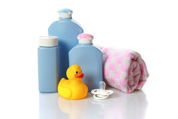 istock Yellow rubber duck in bathroom 182917878