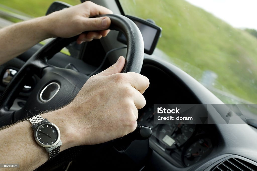 Conducir un coche - Foto de stock de Adulto libre de derechos